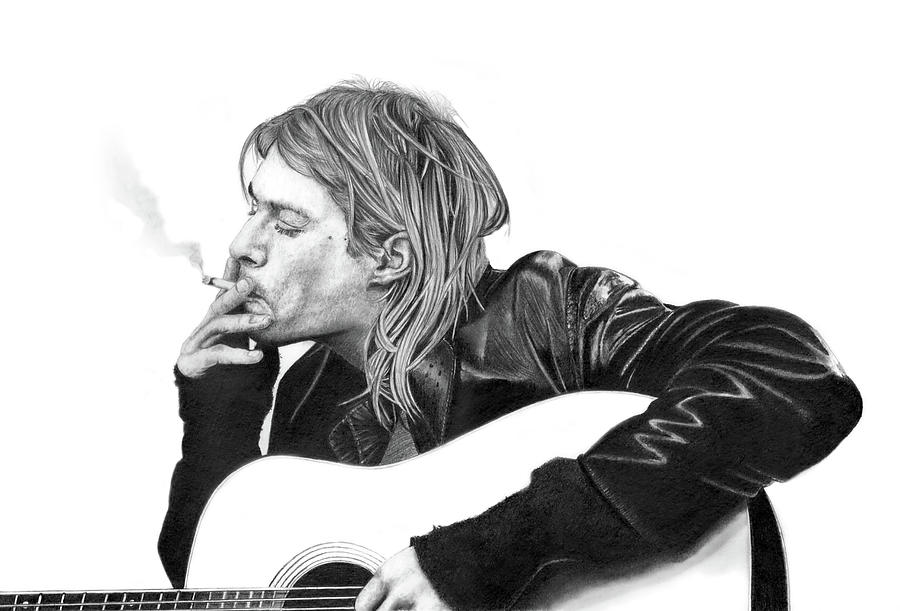 Nirvana Drawing - Kurt Cobain by Paul Stowe