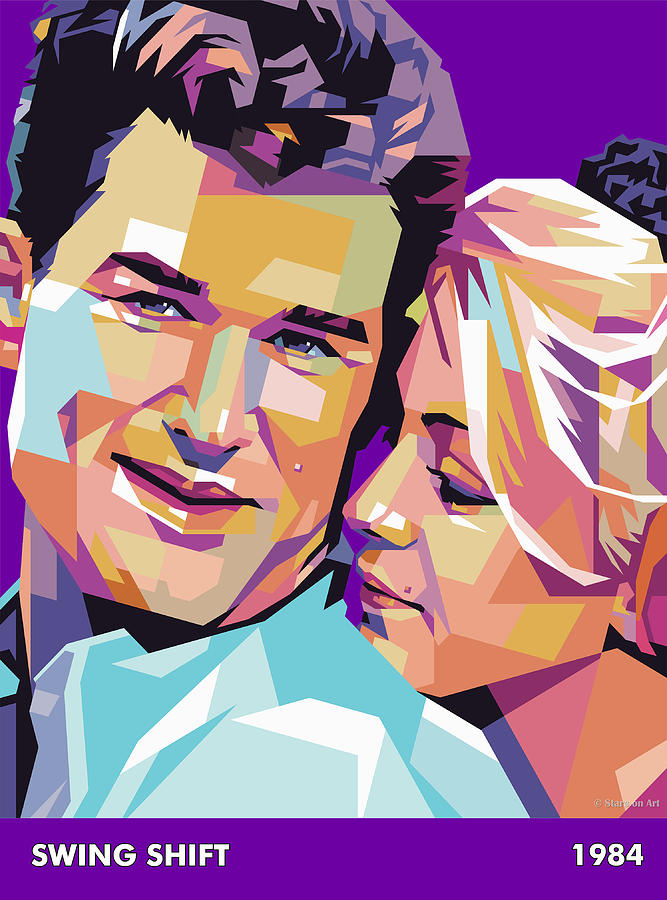 Kurt Russell and Goldie Hawn Digital Art by Movie World Posters