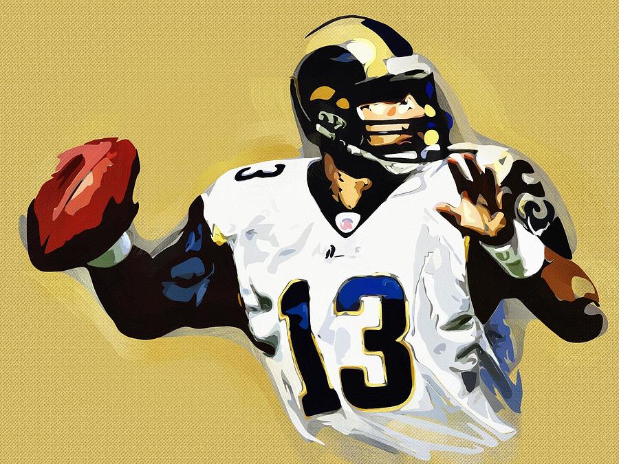 Kurt Warner St Louis Rams QB Digital Art by Bob Smerecki - Pixels