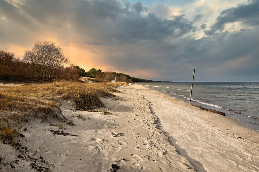 Kurzeme Beach Is The Longest Beach in Europe Latvia  Photograph by Aleksandrs Drozdovs