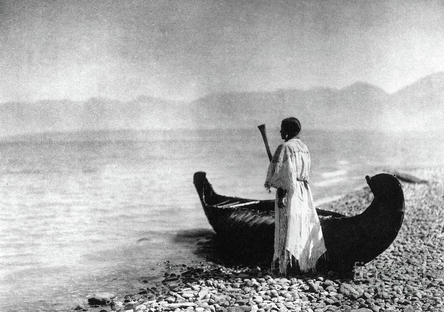 Kutenai Woman, 1910 by Edward Sheriff Curtis Photograph by Edward Sheriff Curtis