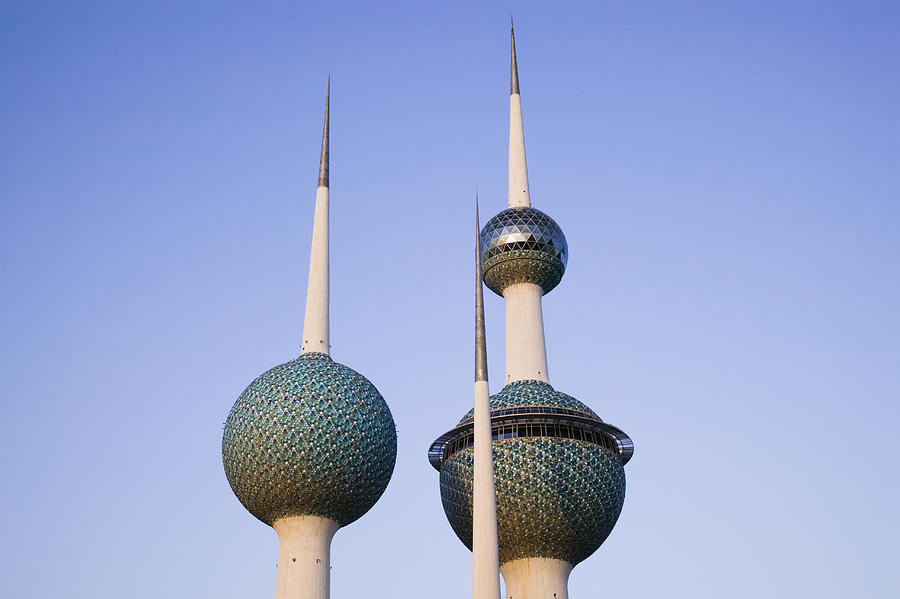 Kuwait Towers, Kuwait Photograph by Walter Bibikow