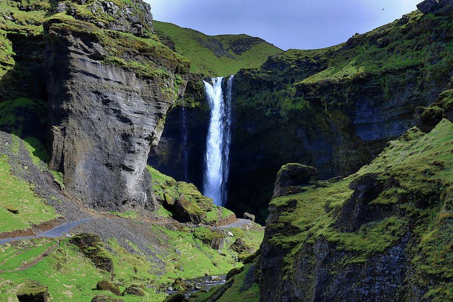 Kvernufoss Waterfall Iceland Photograph by Richard Krebs
