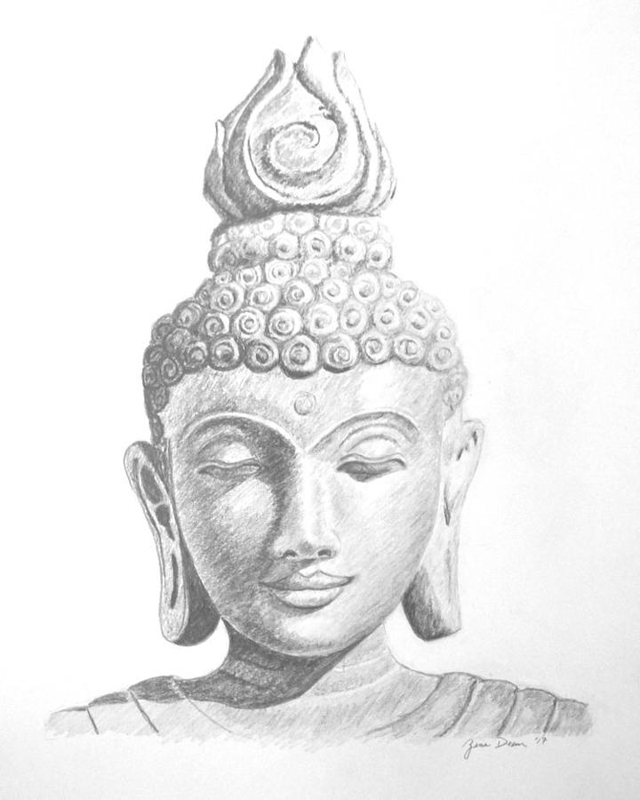 Kwan Yin Drawing by Zina Dean - Fine Art America