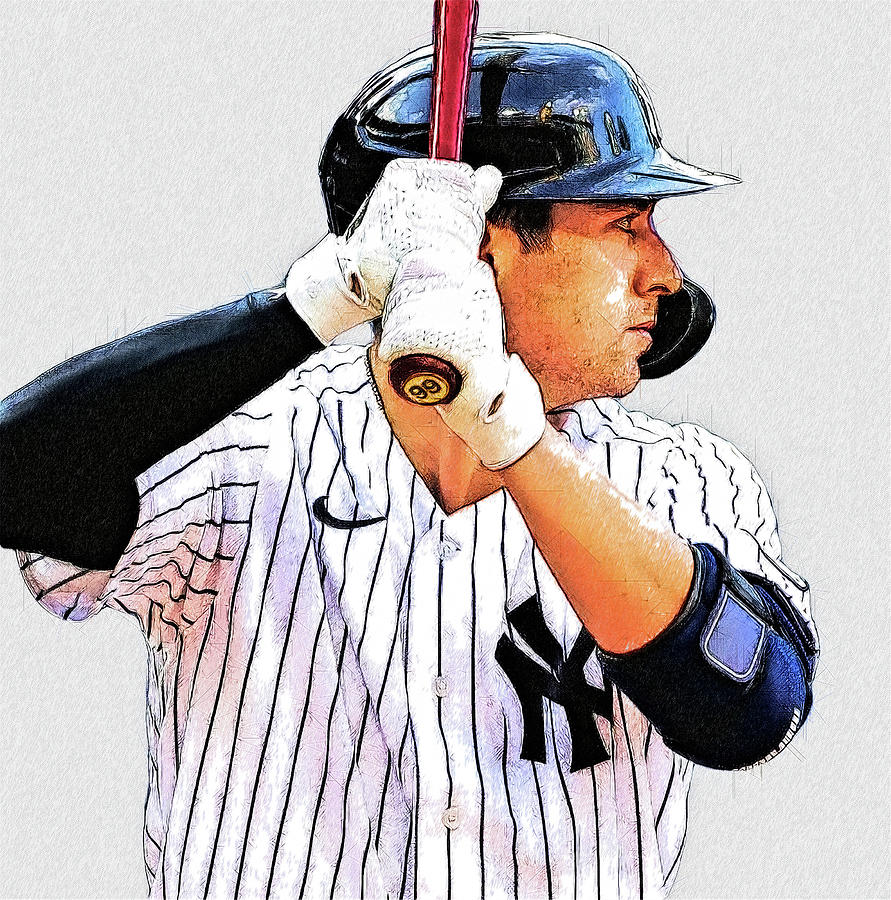 Kyle Higashioka - Catcher - New York Yankees Digital Art by Bob
