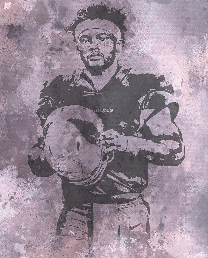 Kyler Murray Arizona Cardinals Grunge Pixel Art Mixed Media by Joe ...