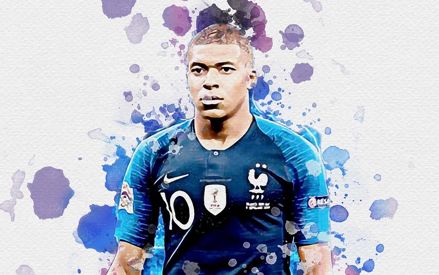 Kylian Mbappe Fff French Footballers Art France National Team Mbappe ...