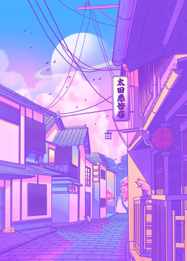 Kyoto City Pop Digital Art by William Stratton