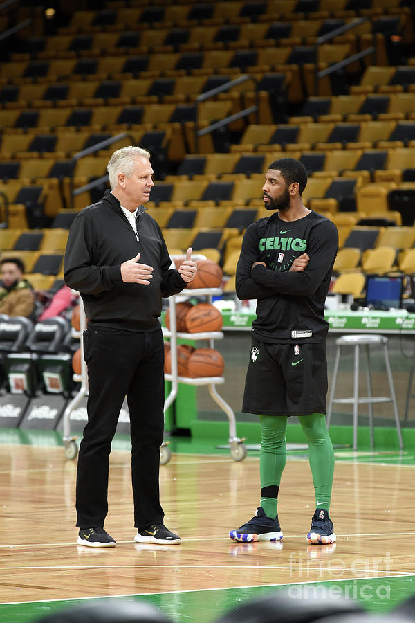 Kyrie Irving and Danny Ainge Photograph by Steve Babineau