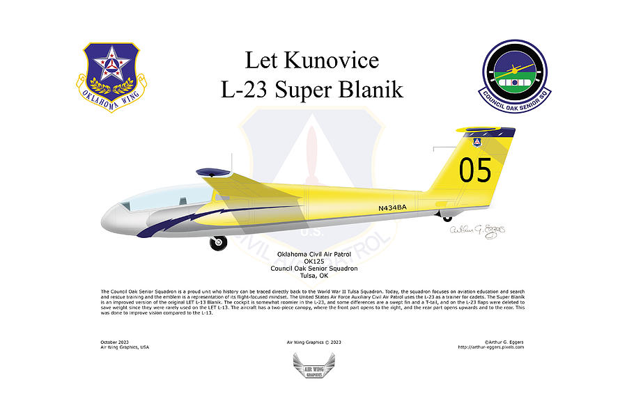 L-23 Super Blanik Digital Art by Arthur Eggers