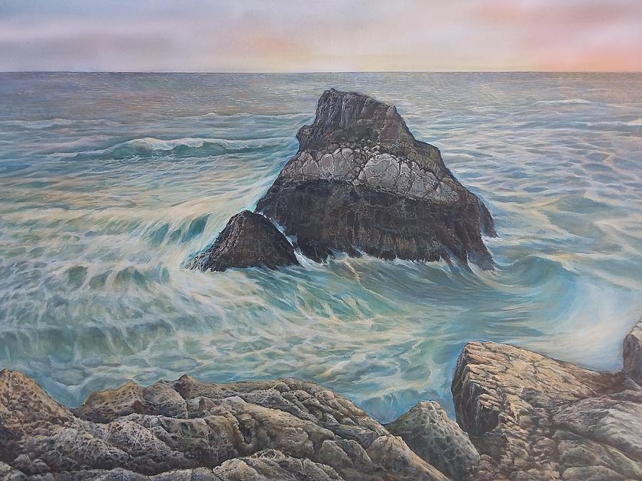 Seascape Painting - L-4 by Arthur Skay