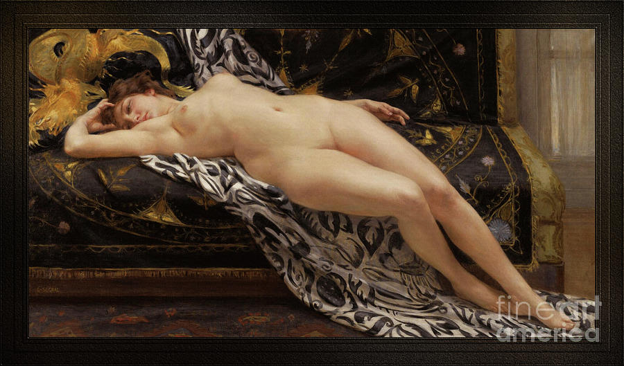 L Abandon by Guillaume Seignac Fine Art Old Masters Reproductions Painting by Rolando Burbon