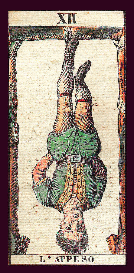 L Appeso The Hanging Or The The Hanged Man Tarot Card Painting