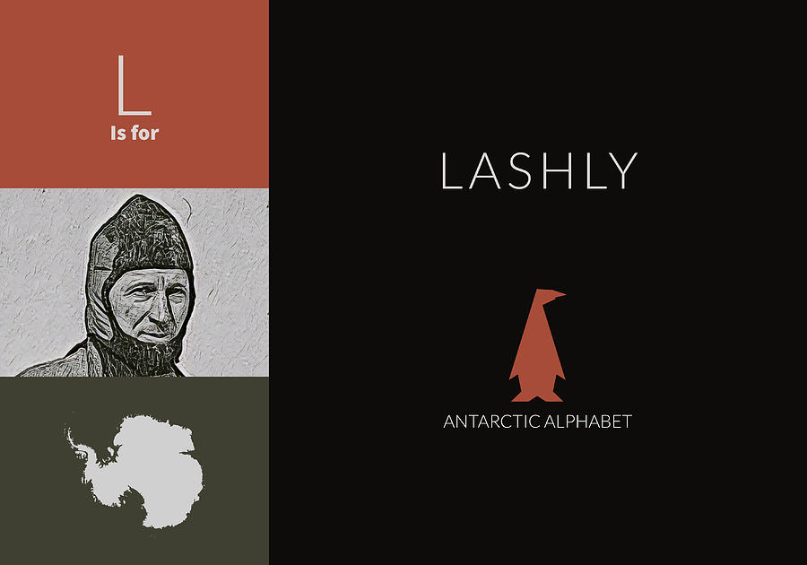 L Is For Lashly- Antarctic Alphabet Digital Art by No Alphabet