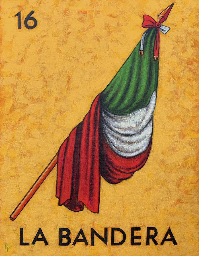 La Bandera Painting by Holly Wood