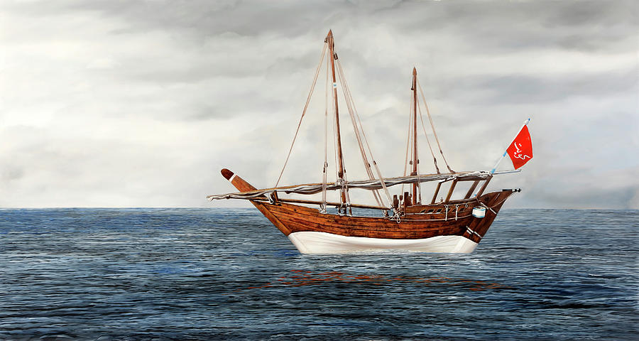La Barca A Vela Painting by Guido Borelli