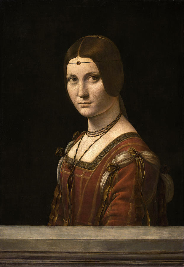 La Belle Ferronniere 1490-1496 Painting by Leonardo da Vinci