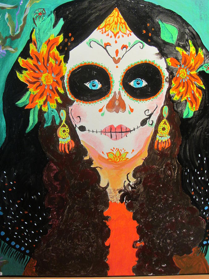 Mexico Painting - La Calavera by Dody Rogers