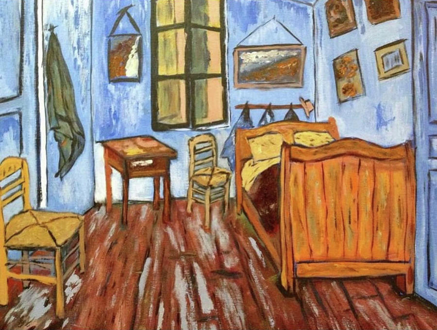 La Chambre de Vincent a Arles -ma version Painting by Belinda Low