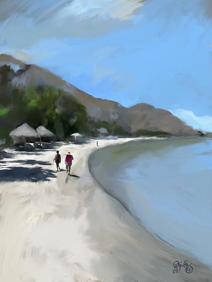 La Concha Painting by Sonja Kraft La Concha Painting by Sonja Kraft