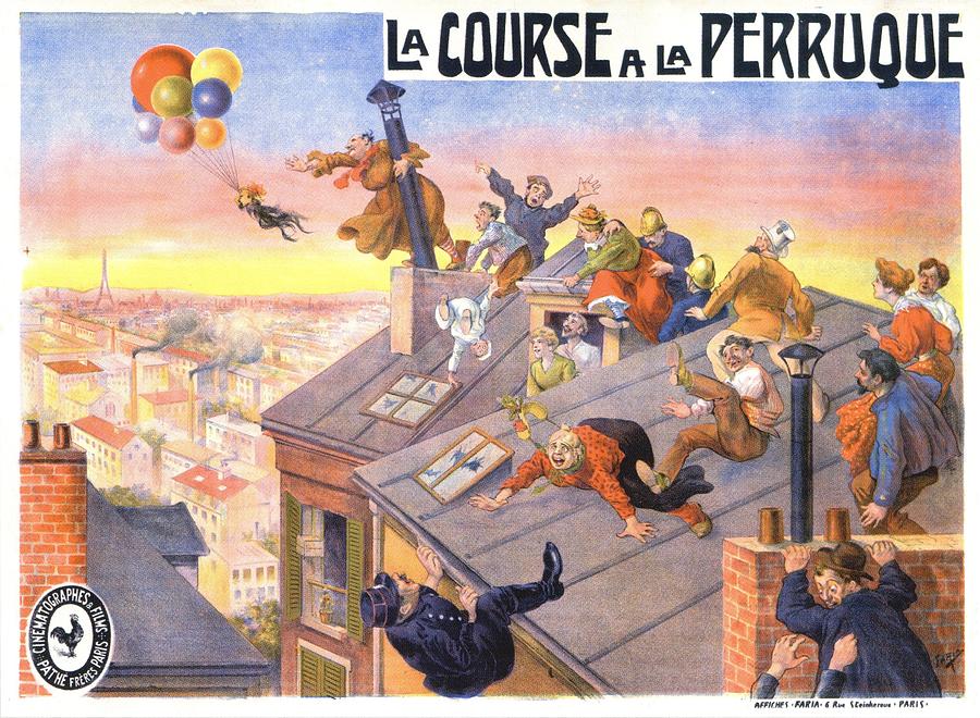 La Course a la Perruque, 1906 Mixed Media by Movie World Posters