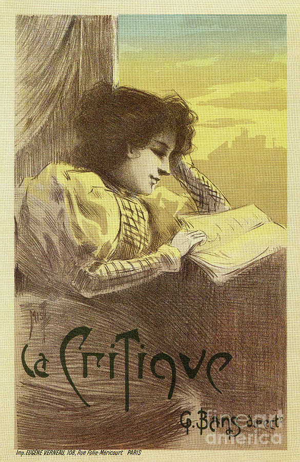 La critique 1896 Drawing by Heidi De Leeuw