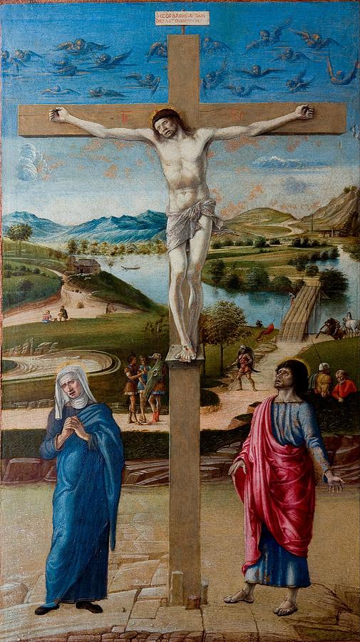 Giovanni Bellini Painting - La Crocifissione  by Giovanni Bellini