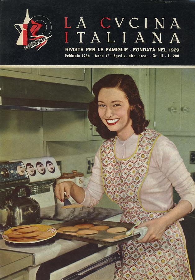 La Cucina Italiana - February 1956 Photograph by Artist Unknown