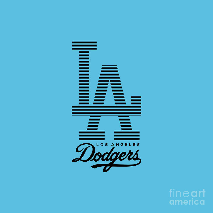 LA Dodgers 4 Drawing by Mary S Roberts | Pixels