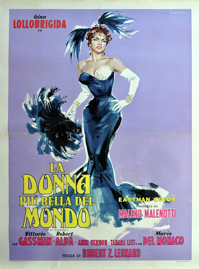Beautiful But Dangerous, 1955 - art by Renato Fratini Mixed Media by Movie World Posters