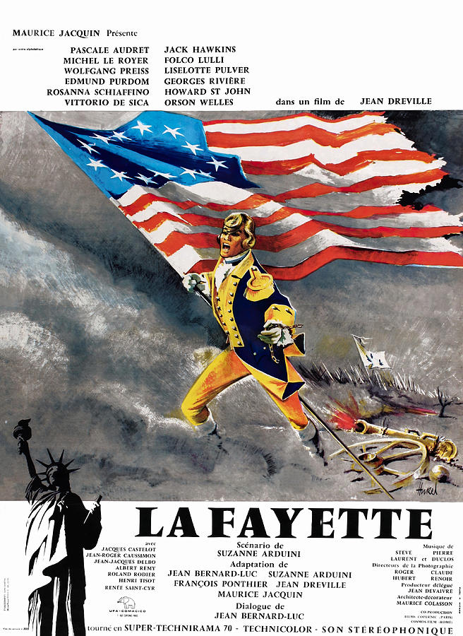 Lafayette Mixed Media - La Fayette, 1962 - art by Clement Hurel by Movie World Posters