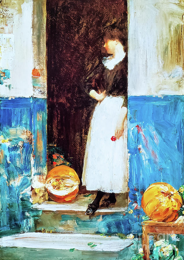 La Fruitiere By Childe Hassam 1889 Painting