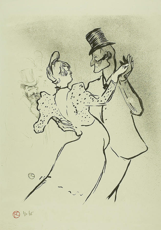 La Goulue. Henri de Toulouse-Lautrec, French, 1864-1901. Painting by ...