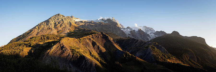 La Grave La Meije Mountain Aerial Massif des Ecrins Alps Franc ...