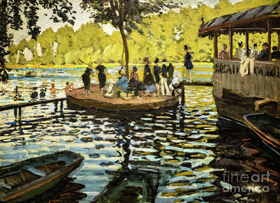 La Grenouillere 1869 by Claude Monet Painting by Claude Monet