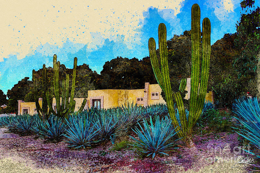 La Hacienda in Tequila Digital Art by Marisol VB