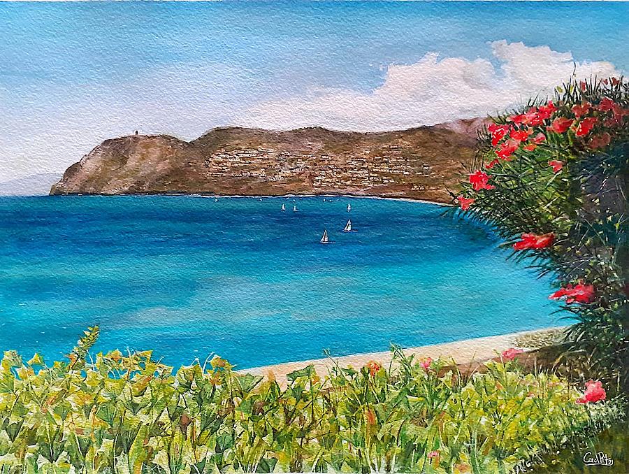 La Herradura Bay Painting by Carolina Prieto Moreno