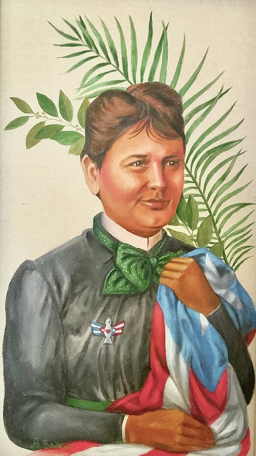 Boricua Painting - La Hija de Puerto Rico- Lola Rodriguez de Tio by Alejandra Baiz