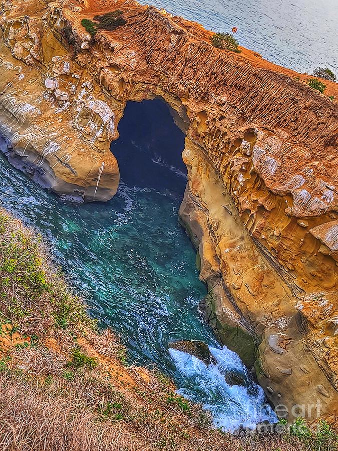 La Jolla Cave Photograph by LaDonna McCray - Pixels