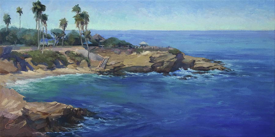 Beach Painting - La Jolla Cove by Jeri McDonald