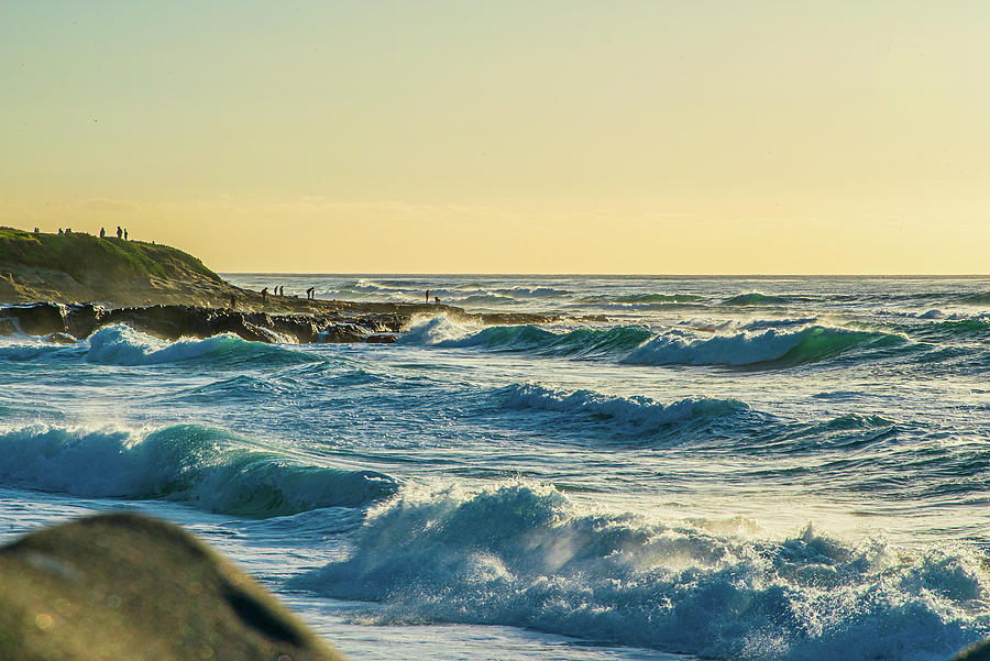 La Jolla Cove Rolling Waves Photograph by Local Snaps Photography