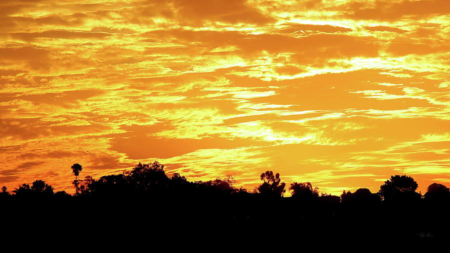 La Jolla Firery Sunrise Photograph