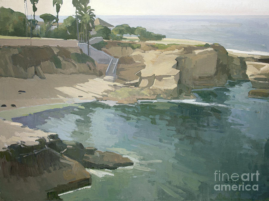 La Jollas Cove, San DIego Painting by Paul Strahm