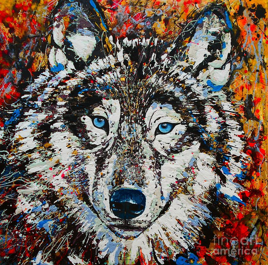 La Loba Painting by Angie Wright