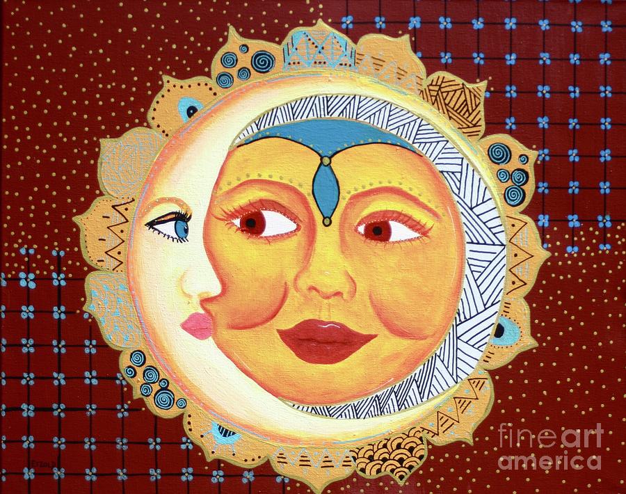 La Lune El Sol Painting by Melinda Etzold