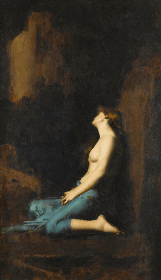 La Magdeleine Painting by Jean-Jacques Henner