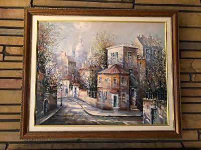 La Maison Rose Montmartre Painting by Lucien Delarue