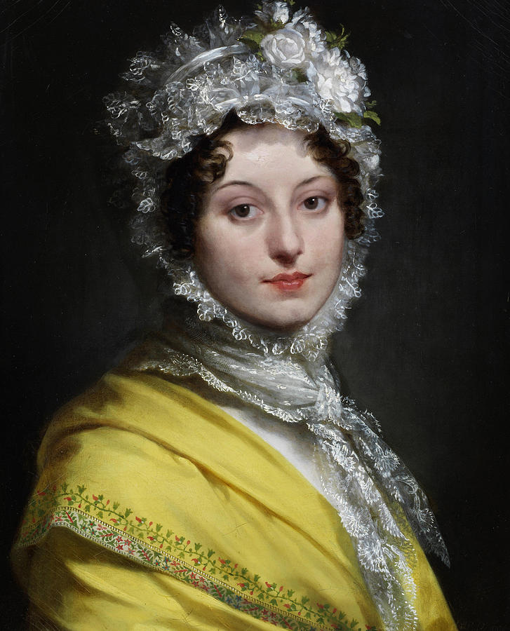 La Marechale Lannes, Duchess of Montebello Painting by Pierre-Paul Prudhon
