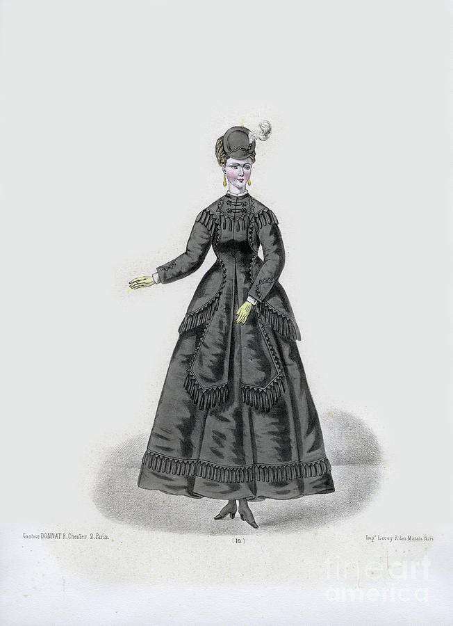 Paris Photograph - La Moda Elegante, Le Mode Illustree by Monterey County Historical Society