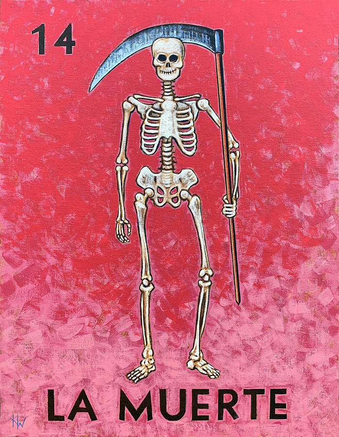 La Muerte Painting by Holly Wood